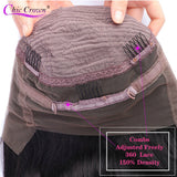 Deep Wave Lace Front Human Hair Brazilian 360 Pre Plucked With Baby Hair