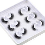 Six pairs natural false eyelashes 3D mink eyelash extension