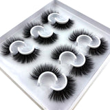 Six pairs natural false eyelashes 3D mink eyelash extension
