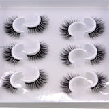 Six pairs natural false eyelashes 3D mink eyelash extension