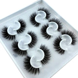 Six pairs natural false eyelashes 3D mink eyelash extension
