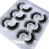 Six pairs natural false eyelashes 3D mink eyelash extension