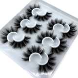 Six pairs natural false eyelashes 3D mink eyelash extension