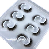 Six pairs natural false eyelashes 3D mink eyelash extension