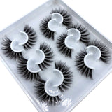 Six pairs natural false eyelashes 3D mink eyelash extension