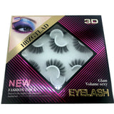 Six pairs natural false eyelashes 3D mink eyelash extension