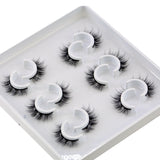 Six pairs natural false eyelashes 3D mink eyelash extension