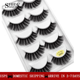 5 pairs natural long lashes mink eyelashes 3D