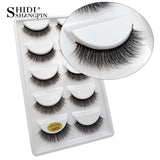 5 pairs natural long lashes mink eyelashes 3D
