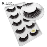 5 pairs natural long lashes mink eyelashes 3D