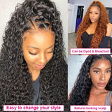 Water Wave Wig Lace Front Human Hair Wigs  Curly