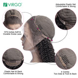 Afro Kinky Curly Wig Natural 1B Lace Front Human Hair