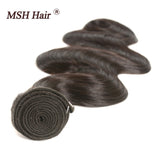 Brazilian Body Wave Bundles With Lace Closure Human Hair Bundles Non-Remy