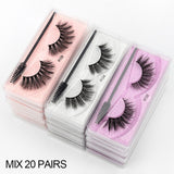 3D mink lashes eye faux natural long eyelashes