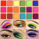 Matte Eyeshadow Palette Pro 18 Colors Highly Pigmented Bright